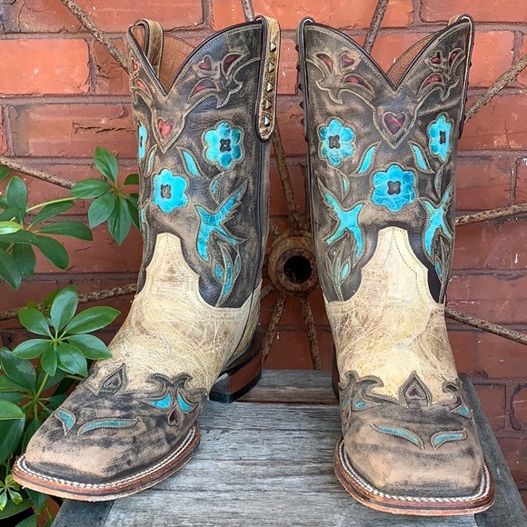 Dan Post Shoes - DAN POST Bluebird Square Toe Cowboy Western Boots